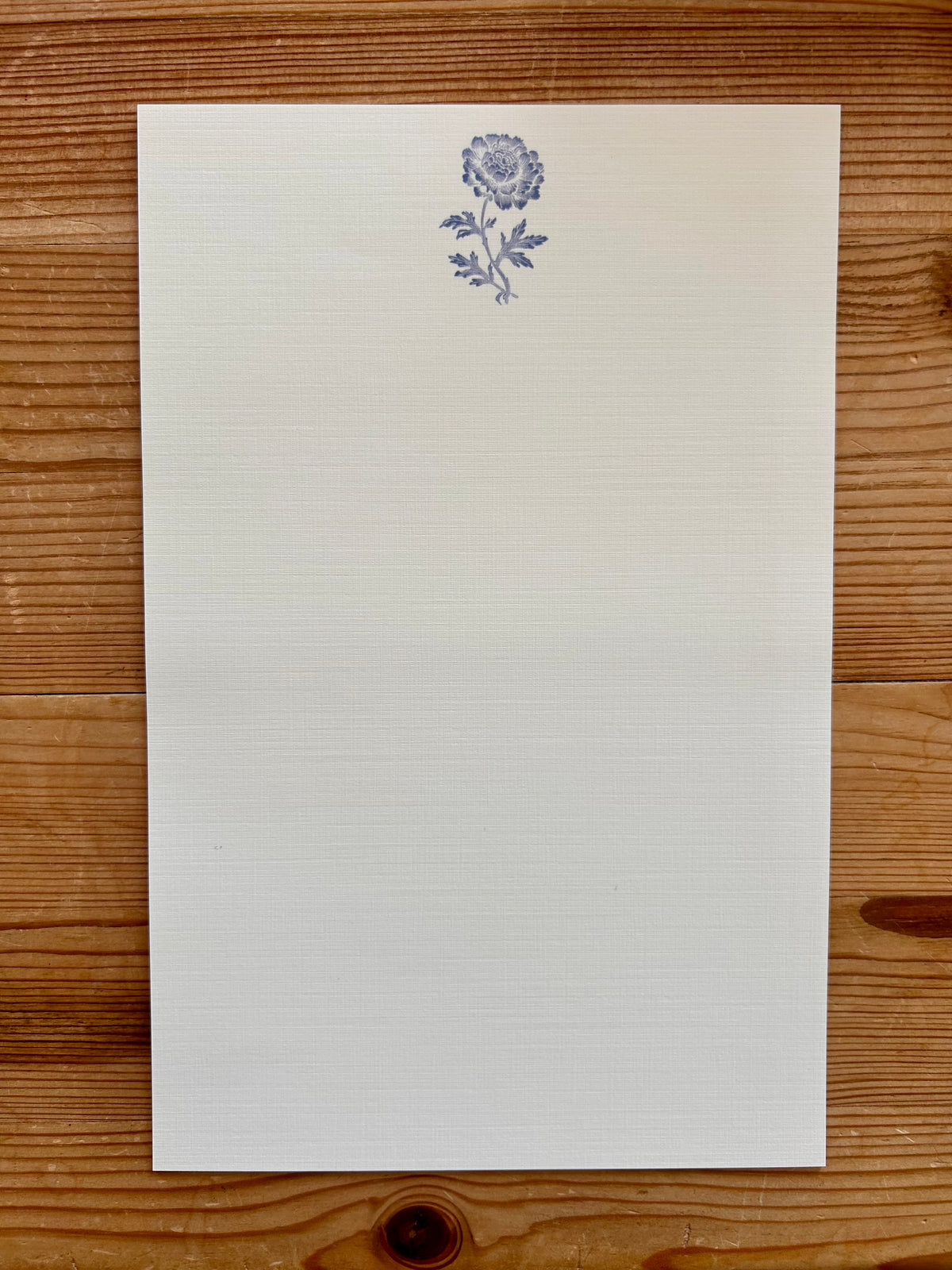 Blue Toile Oval Writing Set