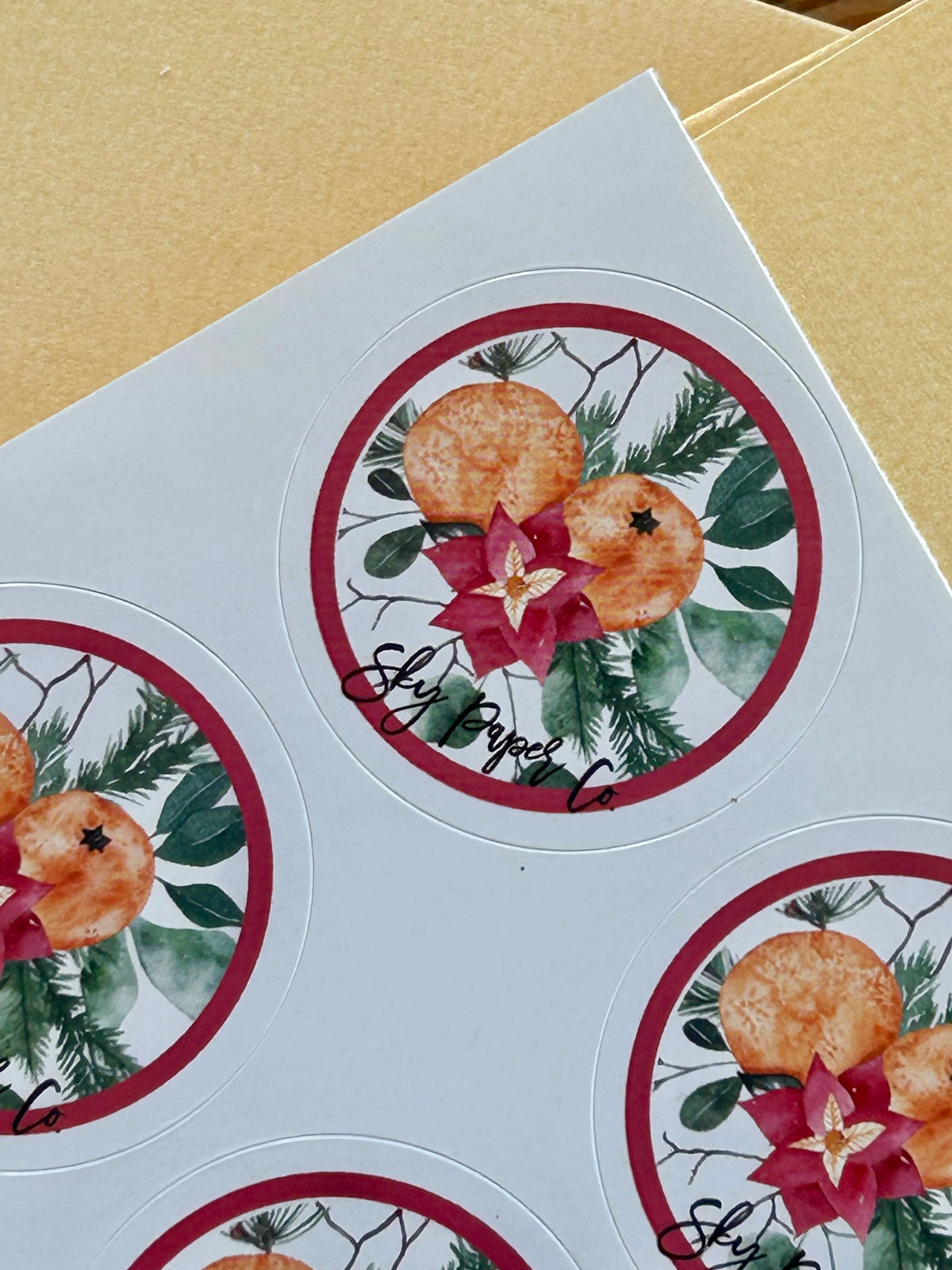 Winter Floral Letter Set