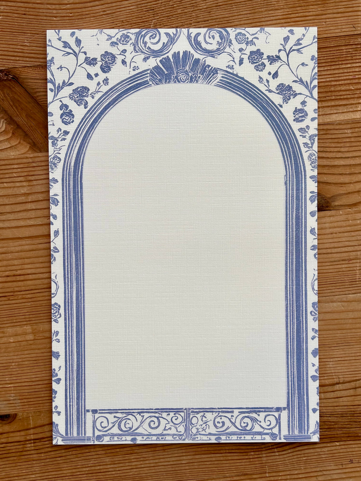 Blue Toile Arch Letter Set