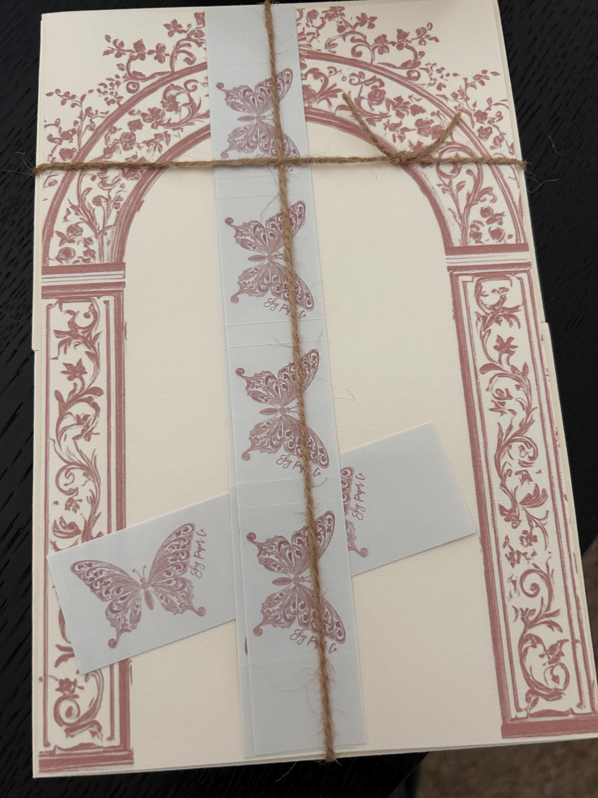 Toile Garden Letter Set