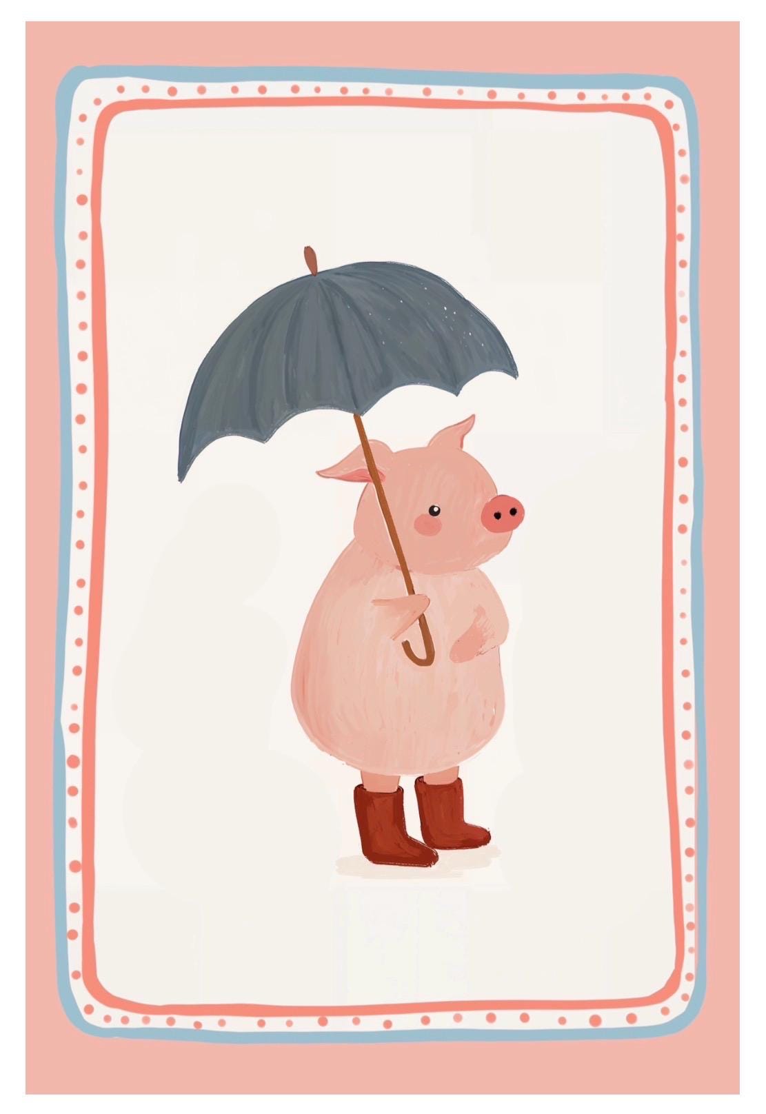 Charming Animal Postcards: Set of 8