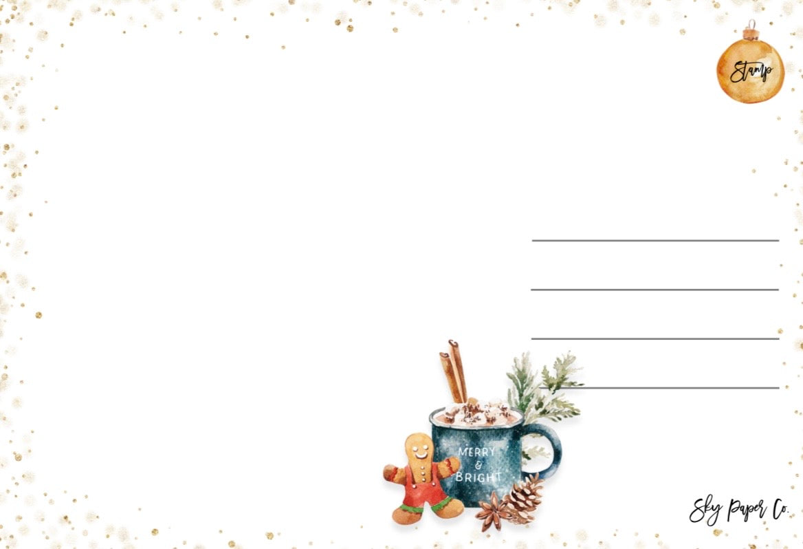 Christmas Recipes Postcards: Set of 6