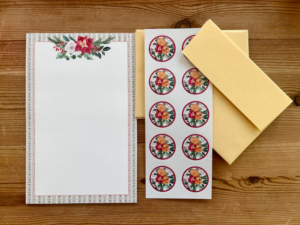 Winter Floral Letter Set