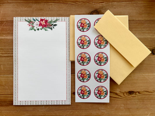 Winter Floral Letter Set