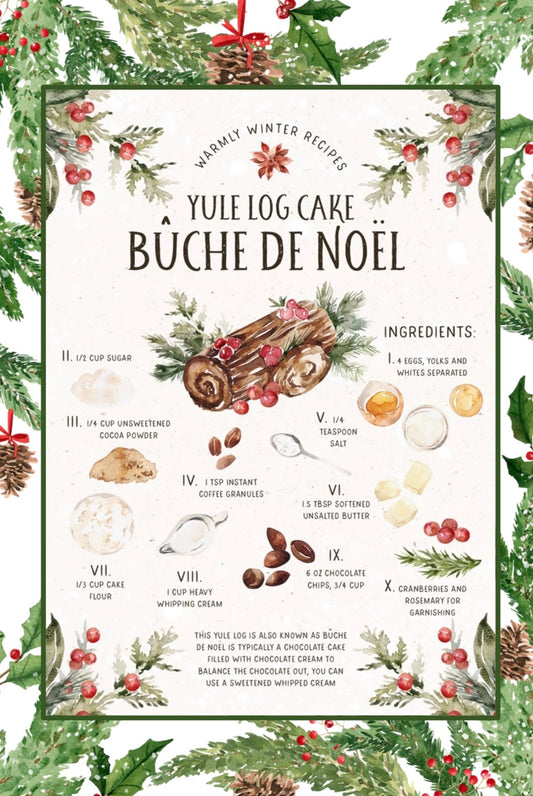Christmas Recipes Postcards: Set of 6