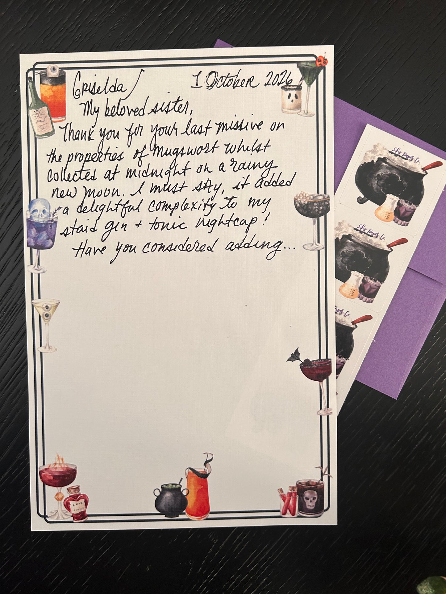 Witches’ Brew Letter Set